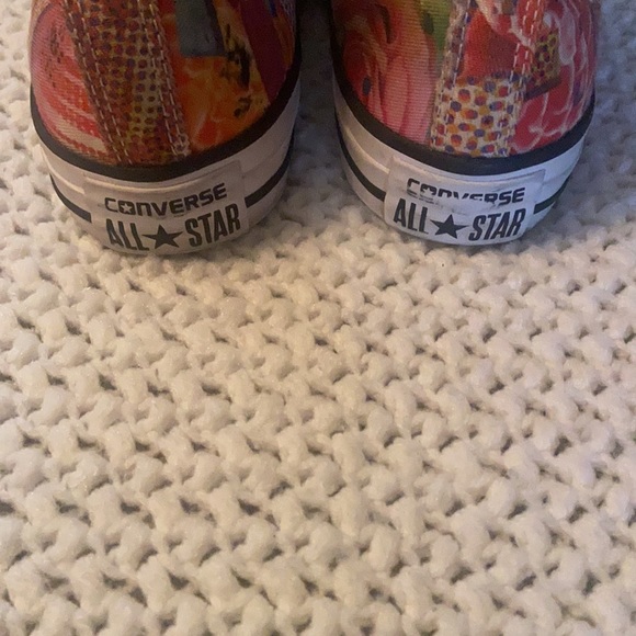 Converse Canvas High Top Floral Orange and Red Pattern-Women’s Size 5 - Picture 5 of 8